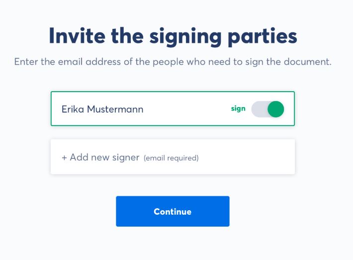 self sign
